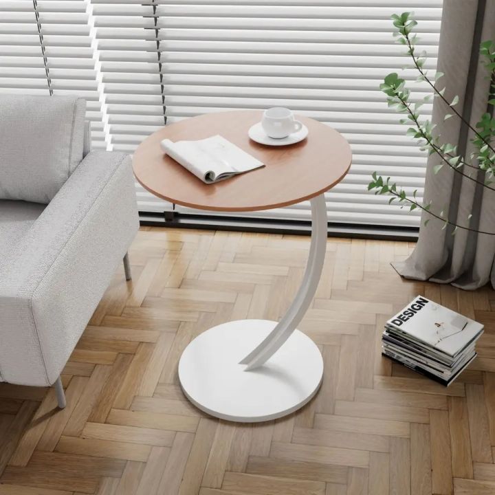 Luxury Wood Decorative Round Coffee Table Sofa Side Table Corner Table ...
