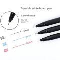 Office School Whiteboard Art Marker 0.5mm Very Fine Tip Dry Wipe Marker 3-Color Erasable Office Teaching Whiteboard Pen Large Capacity Color Marker Pen. 