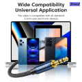 Sirend Toocki Aux Cable Speaker Wire 3.5mm Jack Audio Cable For Computer Headphone Adapter Xiaomi Laptop HIFI Sound Quility Cable. 