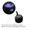 Halloween Witch Pot Cauldron Mister Mist Maker Smoke Fog Machine Color Changing Prop Decoration US Plug. 