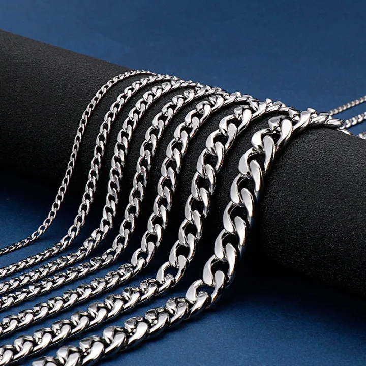 3.5mm/4.5mm/5mm/7.5mm/9mm/11mm%20Width%20316L%20Stainless%20Steel%20Men%20Boy%20Spiga%20Plait%20Necklace%20Chain%20Silver%20Color%20(%2020-32%20Inch%20)%20-%20Image%204