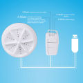 Mini Ultrasound Washing Machine CW CCW 4 Level Remote Control Thoroughly Cleaning Mini USB Ultrasound Washing Machine Fast 10W for Travel. 