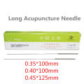 【TrendGlobe】100pcs/Box Long Acupuncture Needles 0.35X100 0.40X100 4 and 5 cun. 