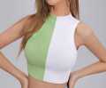 Cuelo Ribbed Tank Crop Top Two Colour. 