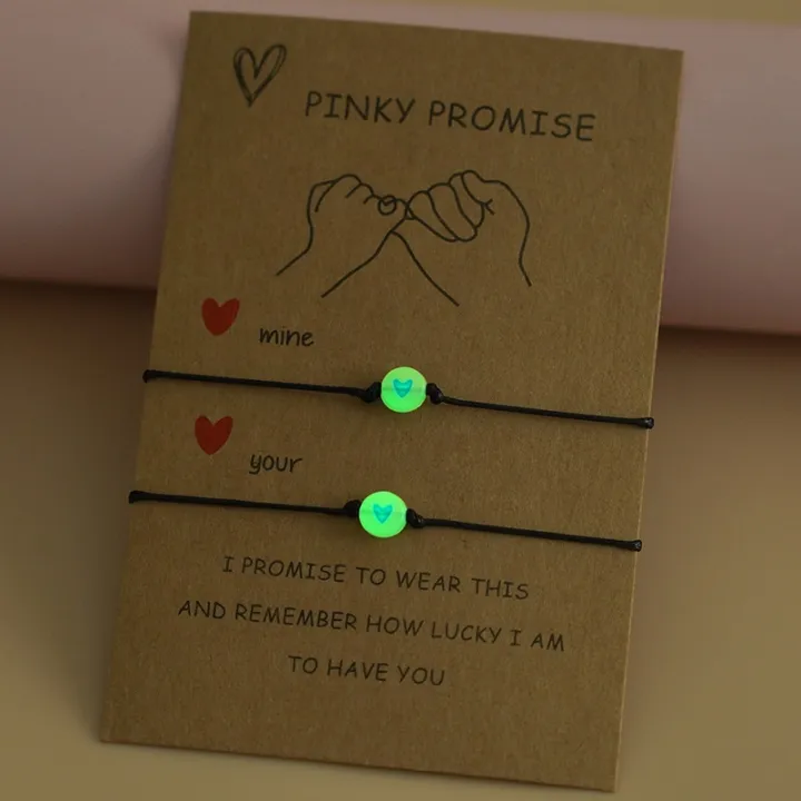 2Pcs/Set%20Pinky%20Promise%20Bracelets%20Friendship%20Couple%20Matching%20Bracelet%20Luminous%20Heart%20Bead%20Elastic%20Rope%20Valentine's%20Day%20Gifts%20-%20Image%203