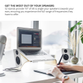 Speaker Support Base is Made for Tabletop Speaker Bottom Stand with Shock Absorption and Enhanced Sound Quality White Easy to Use. 