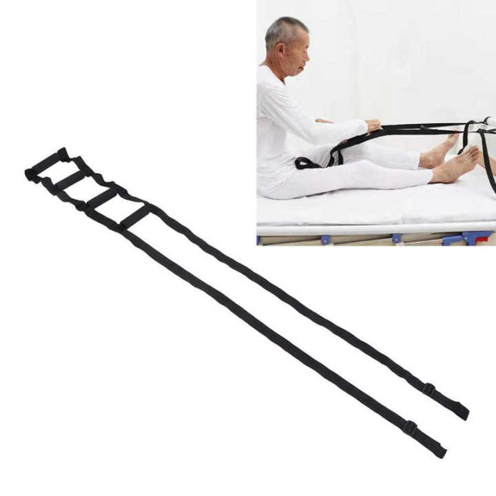Pull Up Rope Ladders Bed Ladder Assist Strap Pull Up Sit Up Rope Ladder with 4 Handle for ...