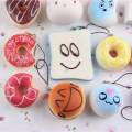 Panda Online 5PCS Kawaii Mini Soft Squishy Foods Doughnut Lovely Cake Cute Bread Phone Straps Charm. 