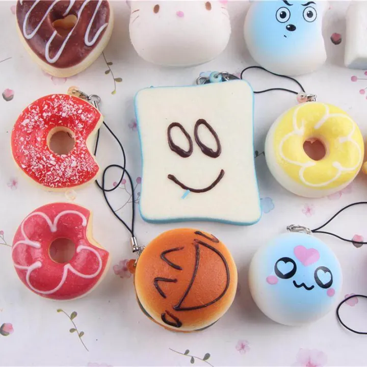 RHS%20Online%205PCS%20Kawaii%20Mini%20Soft%20Squishy%20Foods%20Doughnut%20Lovely%20Cake%20Cute%20Bread%20Phone%20Straps%20Charm%20-%20Image%209