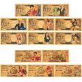 Anime Plastic One Piece Foil Pirate 100 Trillion Yen Commemorative Coin Foil Anniversary Coin Child Gift. 