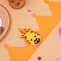 Felt Crown Hat Forest Animal Party Children's Day For Kids Zoo Carnival Headdress Helmet Birthday Party Decorations Boy Gi. 
