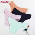 Pack of 2 - Thread Cotton Women Panties Breathable And Stretchable Ladies Underwear Seamless Girls Brief. 