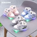 Bright Light Baby Boy Shoes Girls' Breathable Mesh Shoes Sneakers Board Shoes Soft Sole Baby Toddler Shoes1-3Years Old0Spring and Autumn. 
