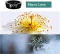 Vorix Phone Lens.3 in 1 Clip On 180 Degree Fish Eye Lens+0.65X Wide Angle+10X Macro Lens,Universal HD Camera Lens Kit. 