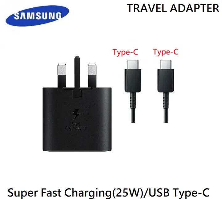 Samsung%2025W%20Super%20Fast%20Charger%20UK%20Plug%20with%20USB-C%20to%20USB-C%20Cable%20-%20Image%202