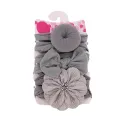 3-Piece Newborn Baby Girl Headbands - Flower Bow Knot Hair Accessories. 