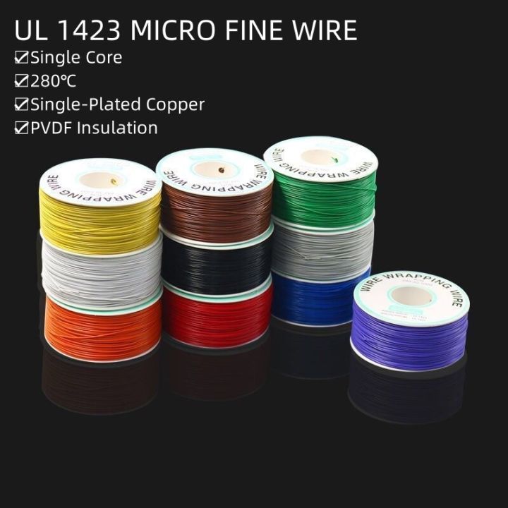 Fine Core Cable 5/10m Ul1423 Ptfe Fine Wire Single Core Silver Plated Copper 38/36/34 ...