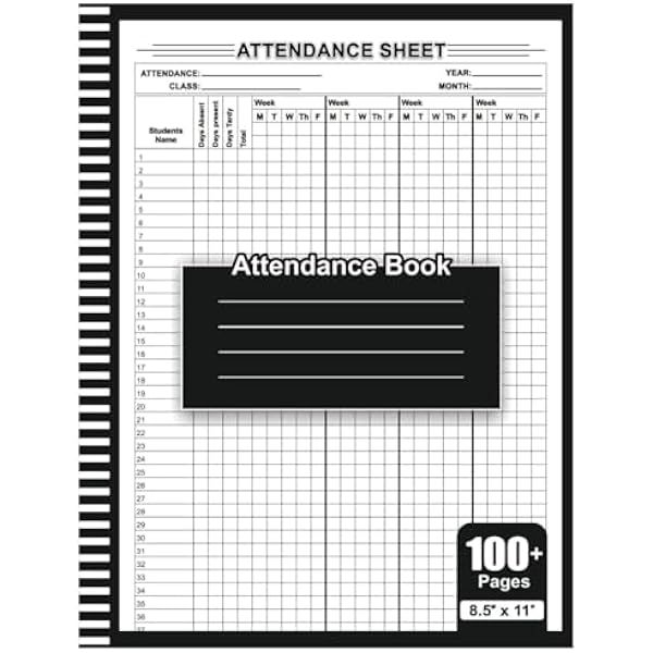 Attendance Book: Attendance Management Record Book For Teachers ...