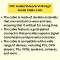 OFC Audio/Video/S-VHS High Grade Cable 1.5m. 