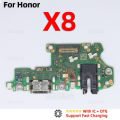 Aiinant USB Mic Sub Board Dock Charger Connector Charging Port Flex Cable For Honor X6 X7 X8 X9 X6A X7A X8A X9A 5G Phone Parts. 
