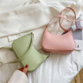 2022 New Solid Color Elegant Hobos Ladies Casual Underarm Bag Women's Handbags Retro. 