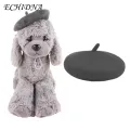 Cat Beret Adjustable Pet Beret Hat Cute Cat/dog Costume Headwear for Photo Props Fashion Accessories Soft Comfortable Pet Hat. 