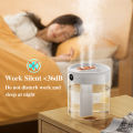 H2o Air Humidifier 2L Large Capacity Double Nozzle With LCD Humidity Display Aroma Essential Oil Diffuser For Home Portable USB. 