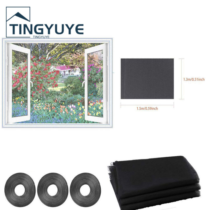 3Pcs%20DIY%20Invisible%20Transparent%20Window%20Insect%20Screen%20Mosquito%20Protection%20Net%20-%20Image%202