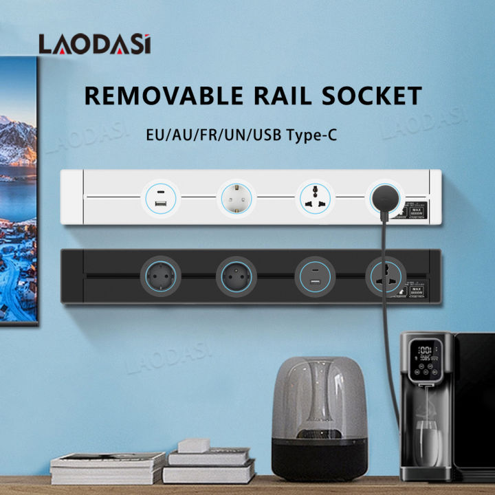Laodasi Track Socket Kitchen Wall Kitchen Outlet,EU FR Standard ...