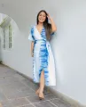 Silvia Batik Dress - Blue. 