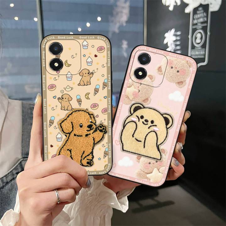 Waterproof%20Protective%20Phone%20Case%20For%20Honor%20X5%20Cute%20Cartoon%20Phone%20Pouch%20Dirt-resistant%20Embroidery%20Anti-dust%203D%20Silicone%20-%20Image%207