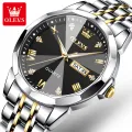 【Miga Plaza】 watches for men sale 2024 new waterproof luxury stainless steel double calendar luminous business quartz mens watch. 