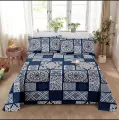 Pure twill cotton queen size bedsheet 3D. 