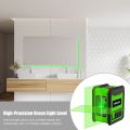 2 Lines Levels Measurement Tool Professional Green Light Line Projecretion Measure Tool Lightweight for Ceramic Tile Stone Brick. 