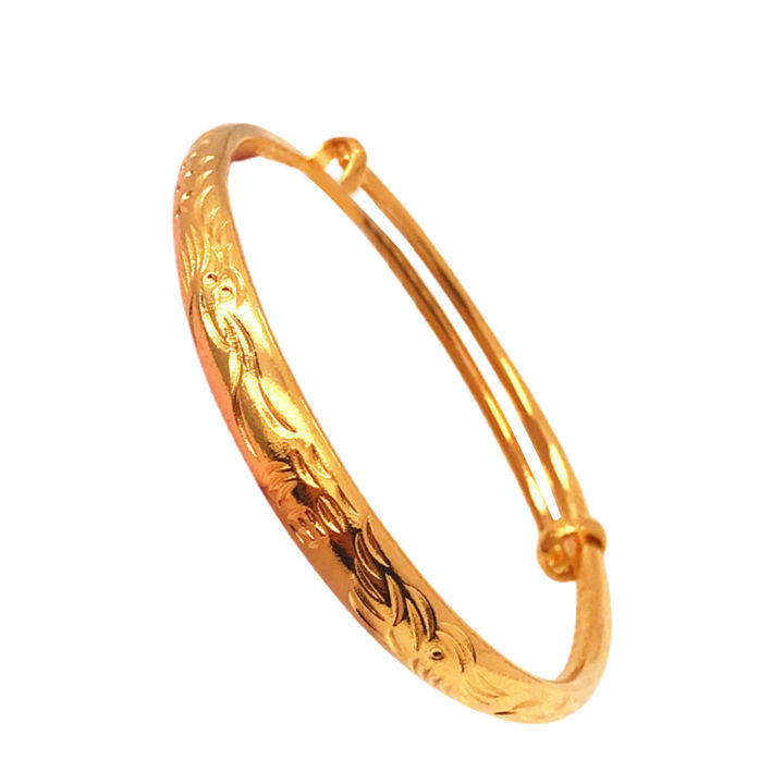 Bracelet%20Thicken%20Adjustable%20Golden%20Women%20Imitation%20Gold%20Plated%20Bangle%20for%20Banquet%20-%20Image%203