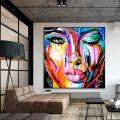 Diamond Embroidery Abstract Colorful Face Full Square Round Diamond Painting Woman Cross Stitch Portrait Mosaic Art Home Decor. 