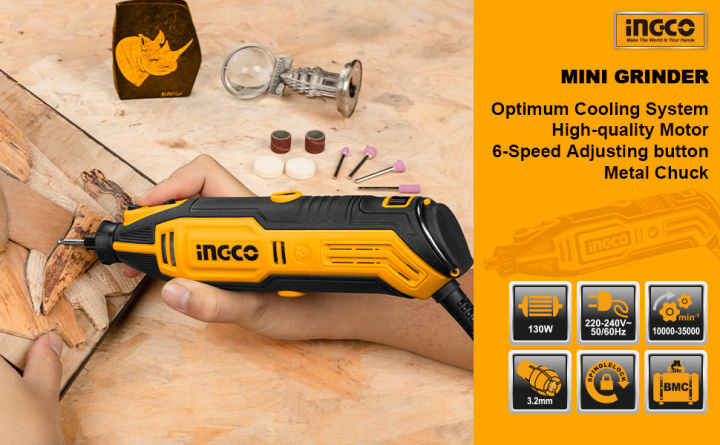 INGCO%20Mg13328%20Mini%20Grinder/Mini%20Drill/%20Rotary%20Tool%20Set/DIY%20Grinder/DIY%20Craft%20Tool%20Set%20130%20W%20With%20110%20Pcs%20Accessories%20-%20Image%206