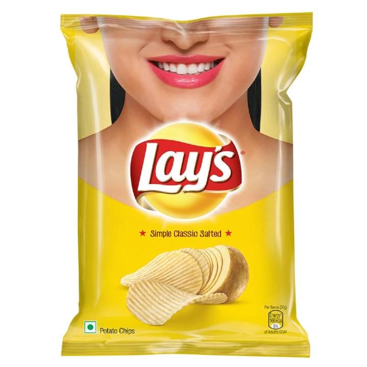 Lay's Potato Chips - Classic Salted Pouch, 90 g (FROM INDIA) SAM