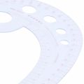 SODIAL(R) 11.8" Long Comma Shaped Plastic Transparent French Curve Ruler Spline. 
