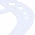 SODIAL(R) 11.8" Long Comma Shaped Plastic Transparent French Curve Ruler Spline. 