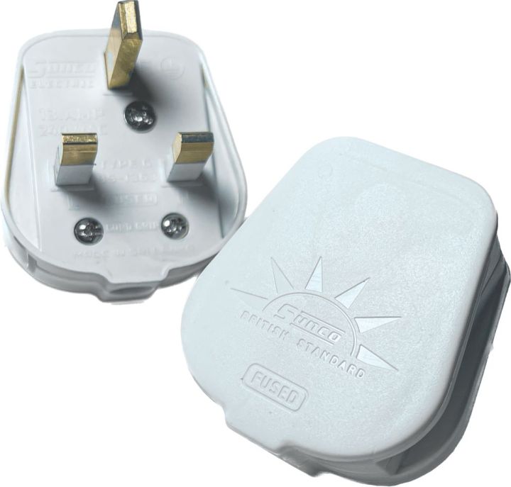 Sunco%2013amp%20Fused%20Plug%20Top%20BS%201363%20White%20Square%20Pin%20Plug%20Type%20G%20-%20Image%203