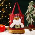 Heavy Duty Fabric Gift Bag Christmas Gift Handbag Cute 3d Santa Snowman Elk Bear Design Reusable Heavy Duty Cloth Bag for Grocery Treats Candy Perfect Party Favor Present Bag Cute Christmas Gift Bag. 