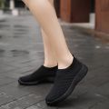 Mother Shoes Soft Bottom Flying Woven Socks Women'S Shoes Casual Lightweight Md Outsole Breathable Sports Shoes Old Shoes. 