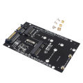 M.2 NGFF mSATA SSD To SATA3.0 Adapter 2 In 1 SSD Converter Card For PC Laptop. 