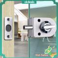 【ThinkWay】1x1 x Glass Door Lock 304 Stainless Steel Knob Sliding Gate Floor Latch Single Bolt Keyless Anti-Theft Security Lock for Bathroom Office Toilet Shop. 