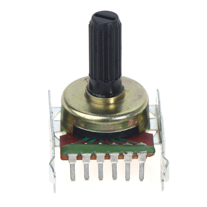 161 Type Rotary Potentiometer Double B50K Power Amplifier Audio Volume Potentiometer 6 Feet Shaft Length 15mm XUANTING