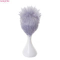 High Quality Gojo Satoru Cosplay Wig Jujutsu Kaisen Gojo Short Heat Resistant Synthetic Hair Anime Cosplay Wigs + Wig Cap. 