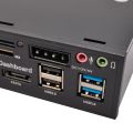 5.25 Inch Usb 3.0 Front Panel Pc Usb 3.0/2.0 Hub E-Sata Sata Audio Multi Card Reader for Computer Case Optical Drives Bay. 