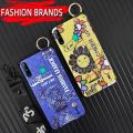 Wristband Back Cover Phone Case For Huawei P40 Lite E/Y7P/Honor 9C Wrist Strap ring Phone Holder Cool Fashion Design. 