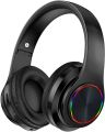 B39 High-Quality Bluetooth Over-Ear Headphones with Mic, 7-Color LED Light, Comfort Fit, and Volume Control - New. 
